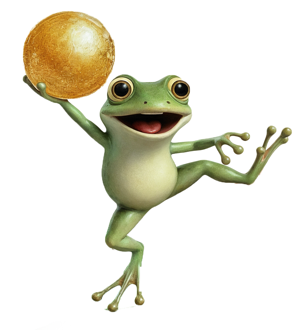Froschfigur aus Der Froschkönig