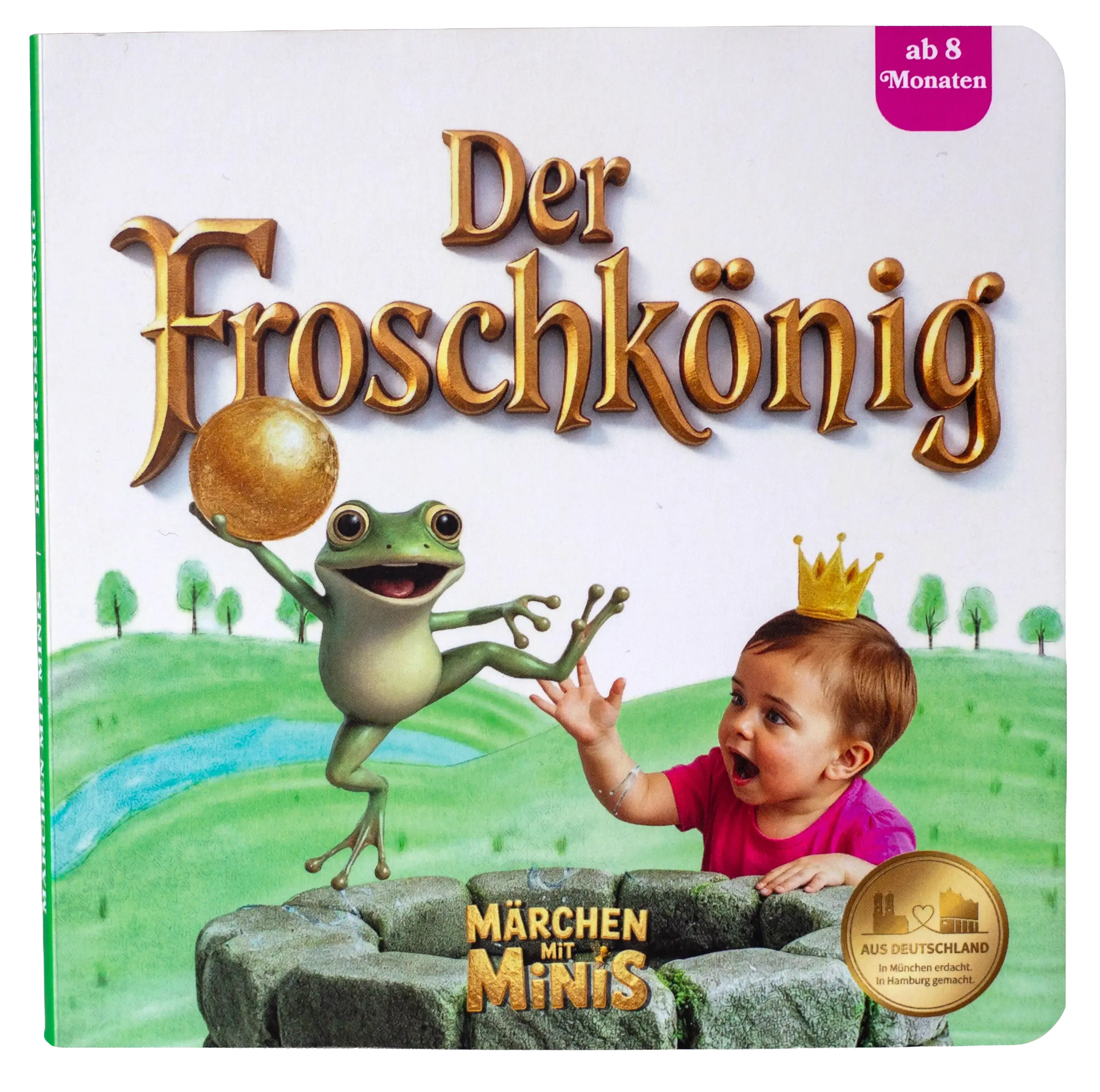 Der Froschkönig – das Pappebuch mit Originalcover und sichtbarer Buchkante